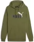 Pánska mikina PUMA ESS+ 2 COL BIG LOGO HOODIE 586765-35 GREEN