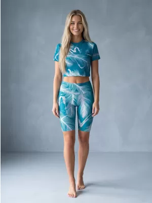 Dámske legíny nad kolená premium ALTISPORT VOJ/ALW001LEG02 EMERALD