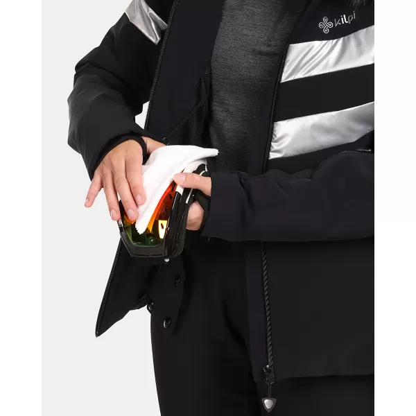  Dámska lyžiarska bunda KILPI LTD ASTER-W UL0141KI čierna 