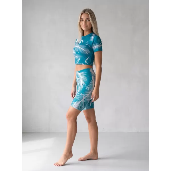  Dámske legíny nad kolená premium ALTISPORT VOJ/ALW001LEG02 EMERALD 