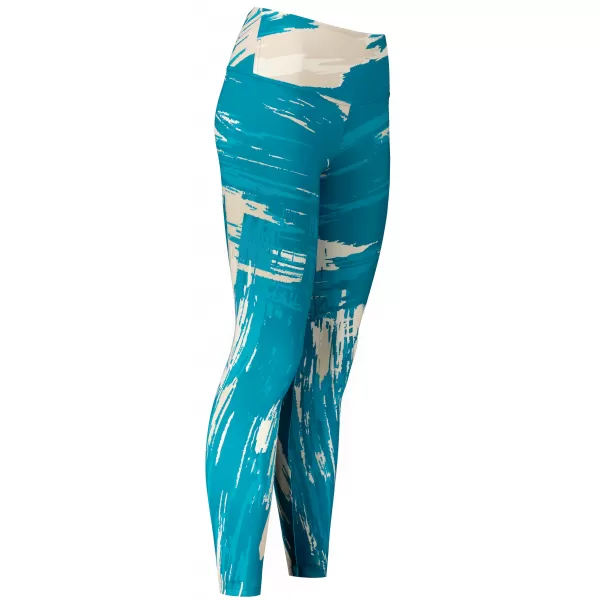  Dámske dlhé legíny premium ALTISPORT VOJ/ALW010LEG01 PETROLEJOVÁ/HNEDÁ 