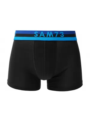 Pánske boxerky SAM 73 HIDDENIT MU 100 ČIERNA / ŠEDÁ