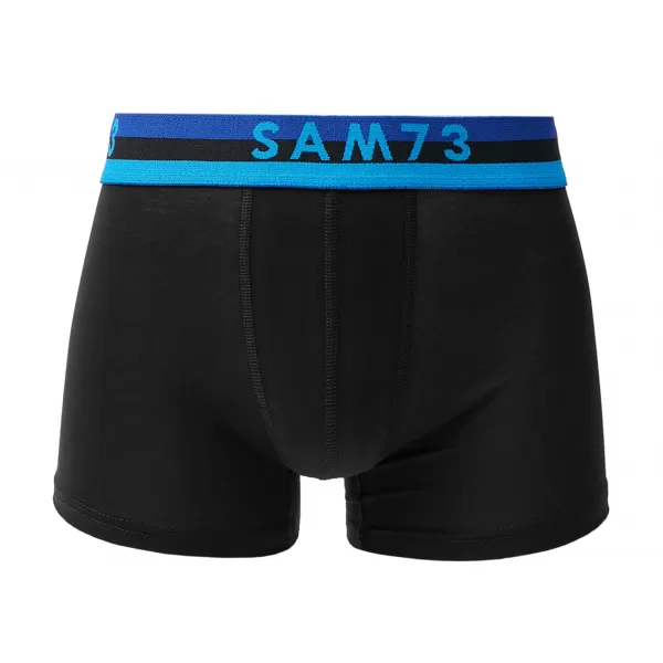  Pánske boxerky SAM 73 HIDDENIT MU 100 ČIERNA / ŠEDÁ 