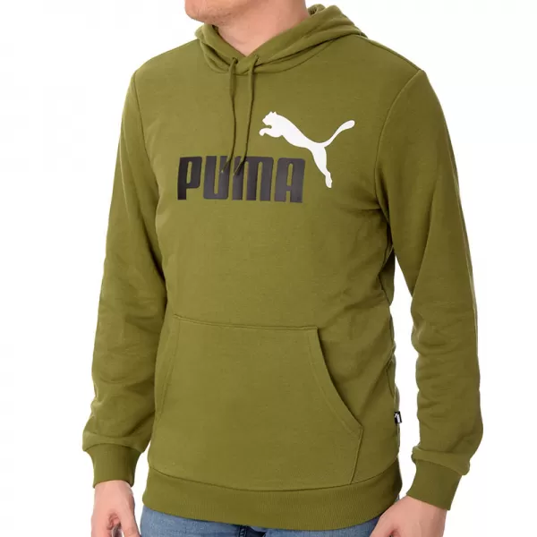  Pánska mikina PUMA ESS+ 2 COL BIG LOGO HOODIE 586765-35 GREEN 