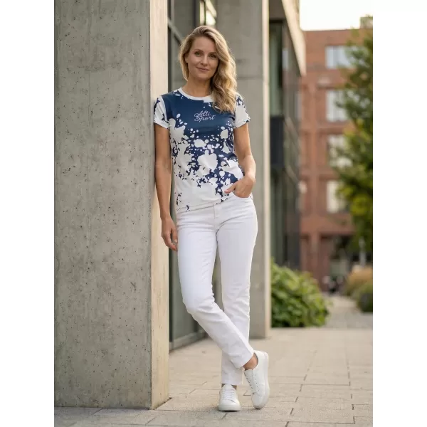  Dámske funkčné tričko premium ALTISPORT VOJ/ALW012TR01 BIELA/MODRÁ 