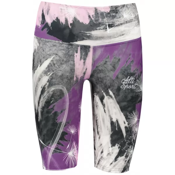  Dámské legíny nad kolena premium ALTISPORT VOJ/ALW016LEG02 FIALOVÁ 