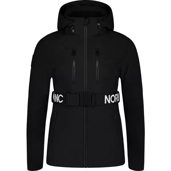  Dámska softshellová lyžiarska bunda NORDBLANC APRES-SKI NBWJL7928 čierna 