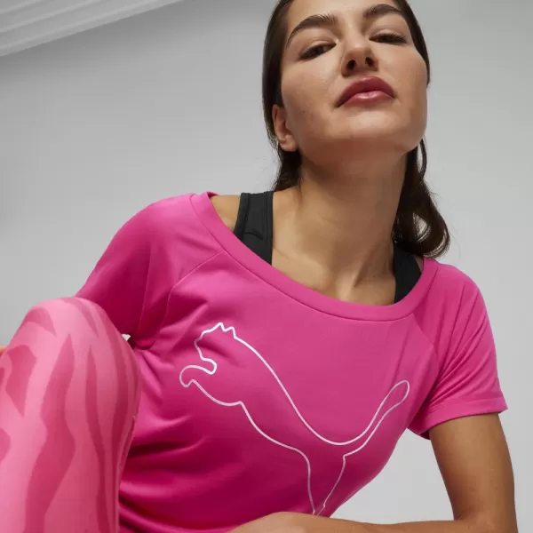  Dámske tričko PUMA TRAIN FAV JERSEY CAT TEE 522420-48 PINK 