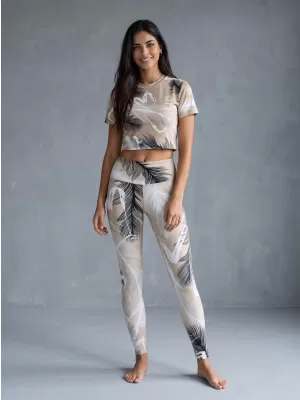Dámske dlhé legíny premium ALTISPORT VOJ/ALW001LEG01 hnedá