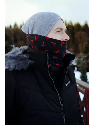 Nákrčník ALTISPORT VOJ/ALU013NAK01 ČIERNOČERVENÁ