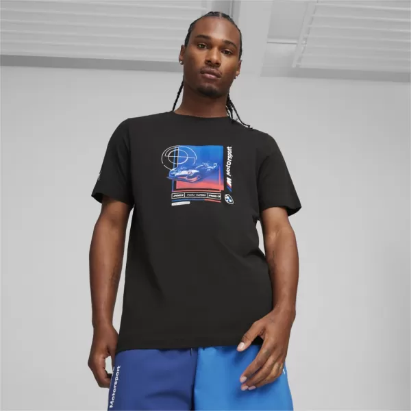  Pánske tričko PUMA BMW MMS CAR GRAPHIC TEE 2 624158-01 BLACK 