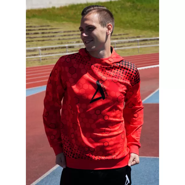  Pánska prémiová funkčná mikina ALTISPORT VOJ/ALM005MI01 ČERVENÁ 