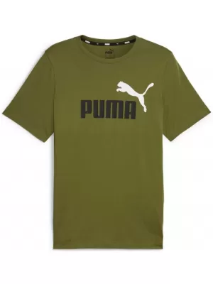 Pánske tričko PUMA ESS+ 2 COL LOGO TEE 586759-35 GREEN