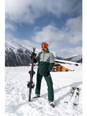 Pánske lyžiarske nohavice NORDBLANC ONWARD NBWP7936 TMAVO zelená