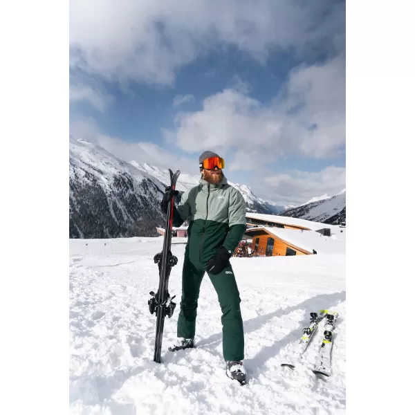  Pánske lyžiarske nohavice NORDBLANC ONWARD NBWP7936 TMAVO zelená 