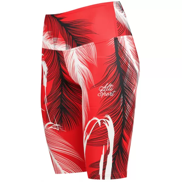  Dámske legíny nad kolená premium ALTISPORT VOJ/ALW001LEG02 červená 