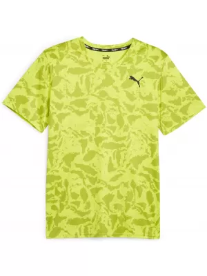 Pánske tričko PUMA TRAIN FAV AOP TEE 525169-39 GREEN