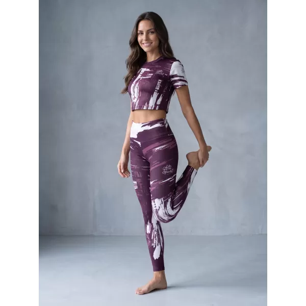  Dámske dlhé legíny premium ALTISPORT VOJ/ALW010LEG01 fialová 