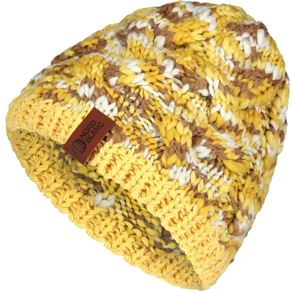  Dámska čiapka NORDBLANC KNIT NBWHK7795 žltá 