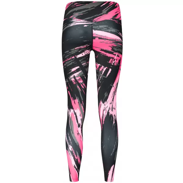  Dámske dlhé legíny premium ALTISPORT VOJ/ALW010LEG01 ČIERNA/SVETLO RUŽOVÁ 