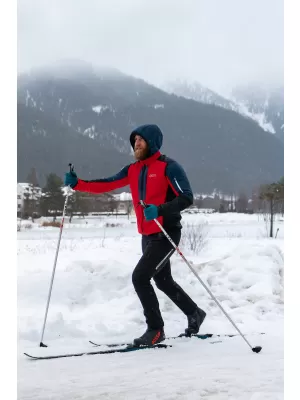 Pánske zateplené softshellové nohavice NORDBLANC SETOF NBWPM7987 ČIERNA