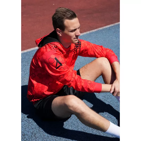  Pánska prémiová funkčná mikina ALTISPORT VOJ/ALM005MI01 ČERVENÁ 