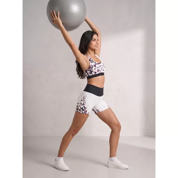  Dámske krátke prémiové legíny ALTISPORT VOJ/ALW022LEG03 BIELA 