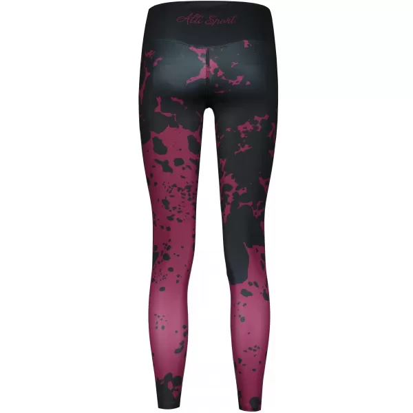  Dámske dlhé legíny premium ALTISPORT VOJ/ALW012LEG01 FIALOVÁ/ČIERNA 