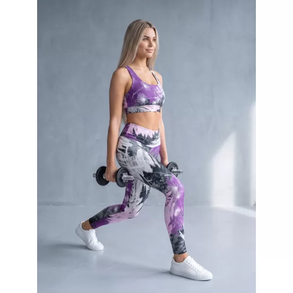  Dámske dlhé legíny premium ALTISPORT VOJ/ALW016LEG01 fialová 