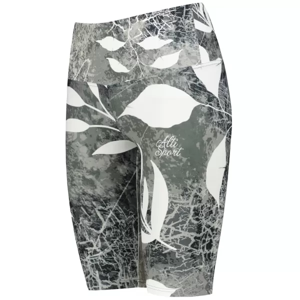  Dámské legíny nad kolena premium ALTISPORT VOJ/ALW020LEG02 ČERNOBÍLÁ 