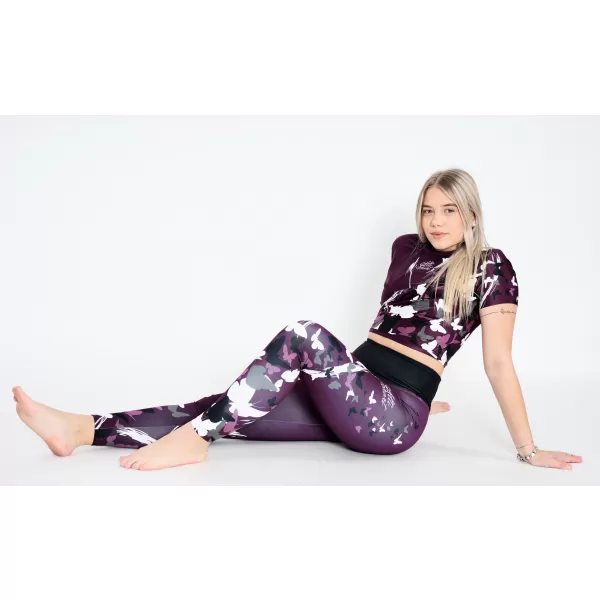  Dámske dlhé legíny premium ALTISPORT VOJ/ALW022LEG01 fialová 