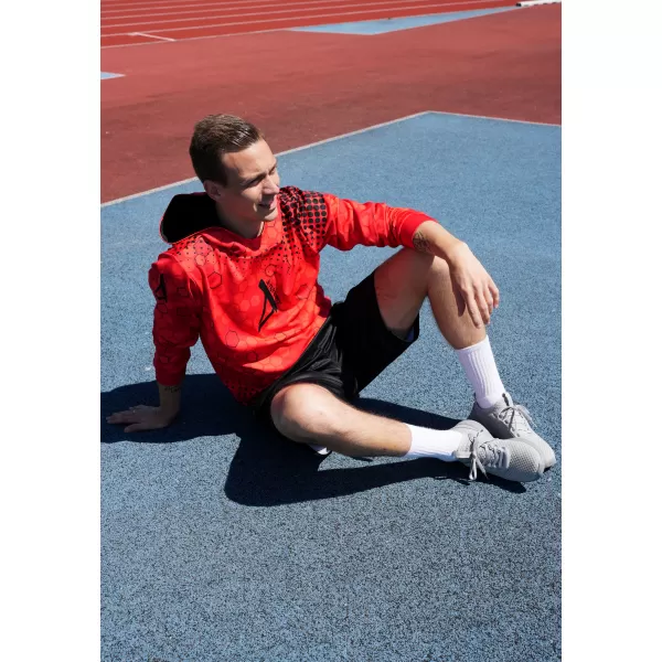  Pánska prémiová funkčná mikina ALTISPORT VOJ/ALM005MI01 ČERVENÁ 