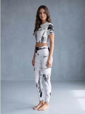 Dámske dlhé legíny premium ALTISPORT VOJ/ALW010LEG01 biela