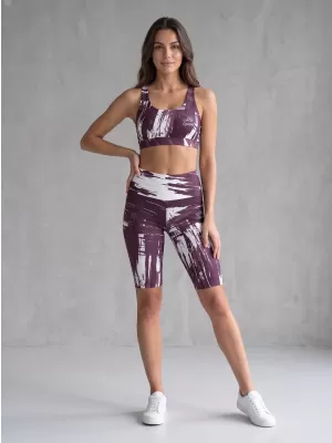 Dámské legíny nad kolena premium ALTISPORT VOJ/ALW010LEG02 FIALOVÁ