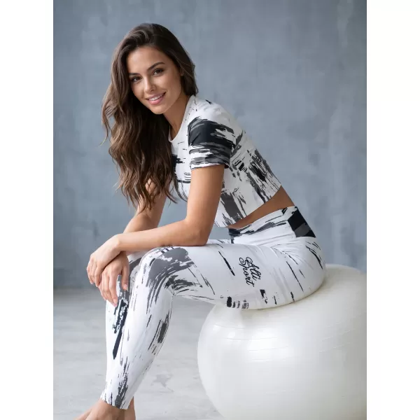  Dámske dlhé legíny premium ALTISPORT VOJ/ALW010LEG01 biela 