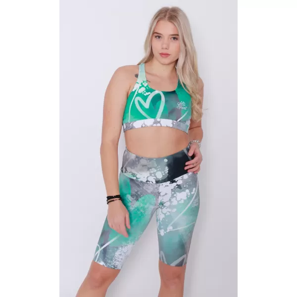  Dámské legíny nad kolena premium ALTISPORT VOJ/ALW017LEG02 TYRKYSOVÁ 