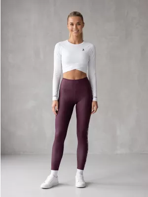 Dámske dlhé legíny premium ALTISPORT VOJ/ALW021LEG01 fialová