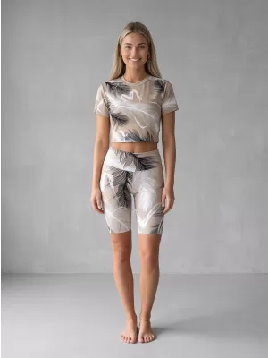 Dámske legíny nad kolená premium ALTISPORT VOJ/ALW001LEG02 hnedá