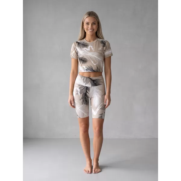  Dámske legíny nad kolená premium ALTISPORT VOJ/ALW001LEG02 hnedá 