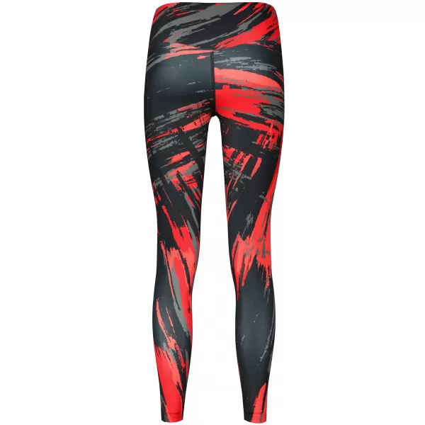  Dámske dlhé legíny premium ALTISPORT VOJ/ALW010LEG01 ČIERNOČERVENÁ 