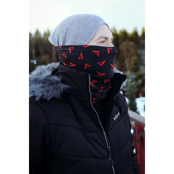  Nákrčník ALTISPORT VOJ/ALU013NAK01 ČIERNOČERVENÁ 