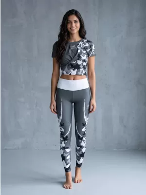 Dámske dlhé legíny premium ALTISPORT VOJ/ALW022LEG01 sivá