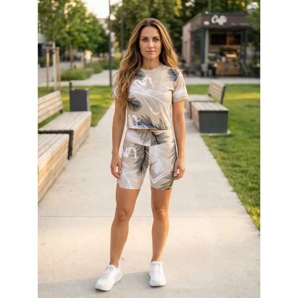  Dámske legíny nad kolená premium ALTISPORT VOJ/ALW001LEG02 hnedá 