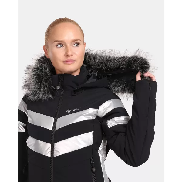  Dámska lyžiarska bunda KILPI LTD ASTER-W UL0141KI čierna 