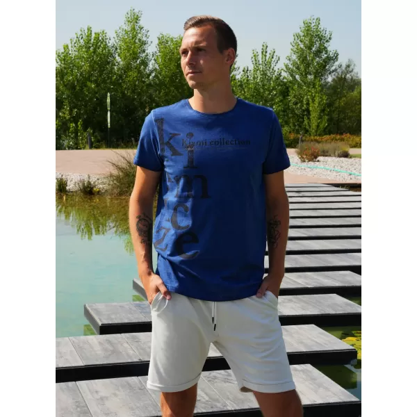  Pánske tričko KIXMI SANDER modrá 