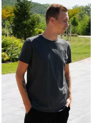 Pánske tričko KIXMI SOREN TMAVO šedá