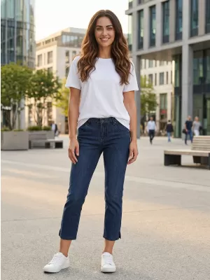 Dámske 3/4 nohavice SAM 73 ANTONELLA WK 813 TMAVÁ DENIM