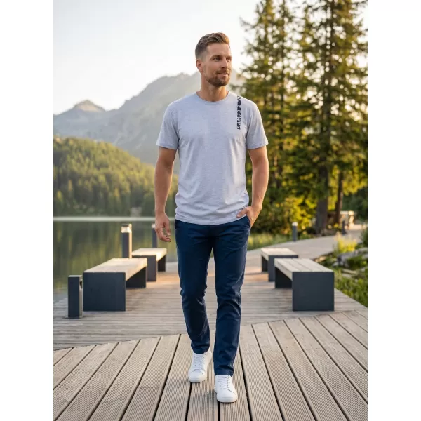  Pánske tričko SAM 73 FABIO MT 842 SVETLO šedá 