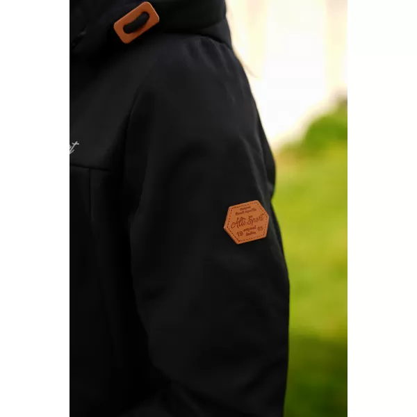  Dámsky softshellový kabát ALTISPORT CIARA ČIERNA/RUŽOVÁ 
