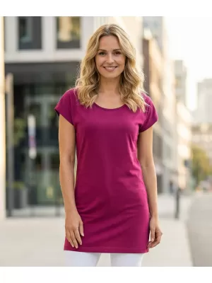 Dámske predĺžené tričko ALTISPORT NoPrint NP/ALW321 FUCHSIOVÁ